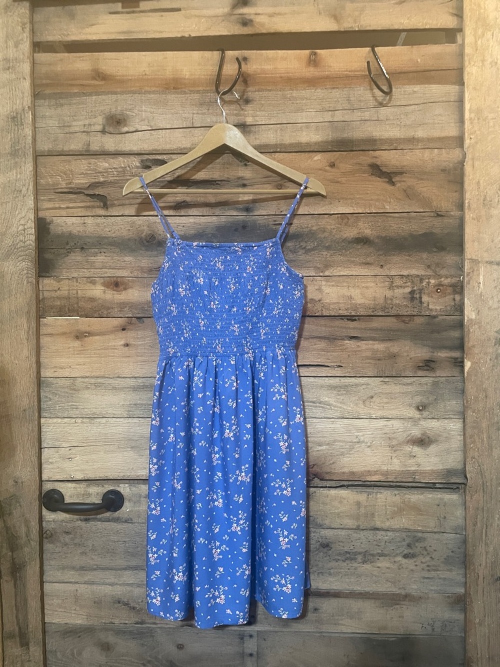 SO Blue Floral Mini Dress